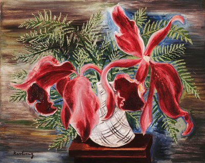 Orkidéer; Orchidees av Moise Kisling