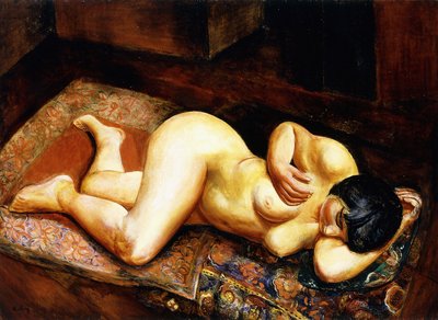 Liggande naken kvinna av Moise Kisling