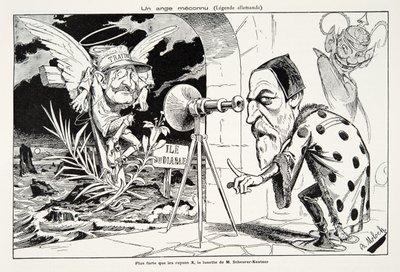 En okänd ängel (tysk legend), från History of the Third Republic, Vol. I, Politisk historia, utg. 1933 (litho) av Moloch