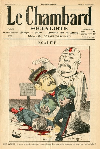 Omslag till ""Le Chambard Socialiste"", Satirical in Colors av Moloch
