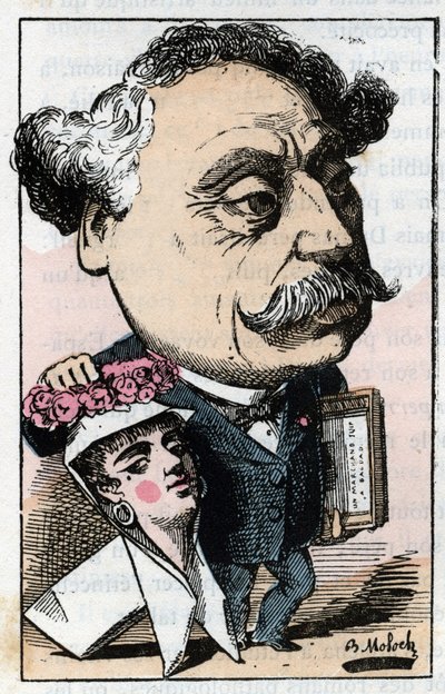 Porträtt av Alexandre Dumas Jr. (1824-1895) fransk författare. av Moloch