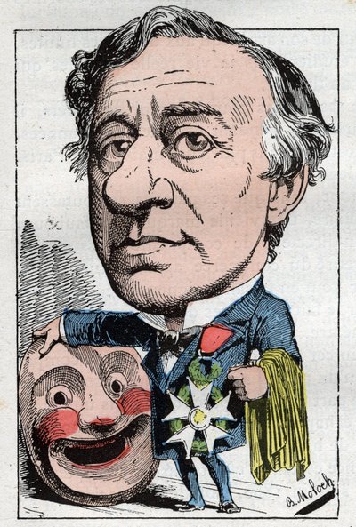 Porträtt av Francois Jules Edmond Got (1822 - 1901) fransk skådespelare av Moloch