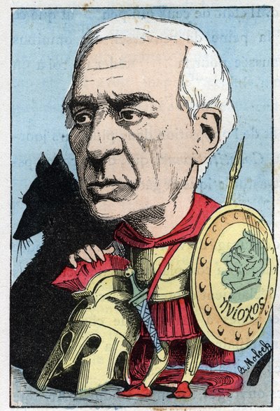 Porträtt av Jules Barthelemy Saint Hilaire (Saint-Hilaire) (1805 - 1895), fransk forskare och politiker av Moloch