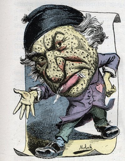 Porträtt av Louis Veuillot (1813-1883), fransk journalist och författare av Moloch