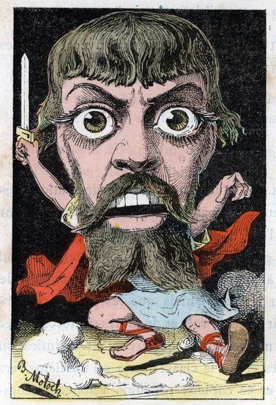 Porträtt av skådespelaren Mount-Sully (Jean Sully Mounet, Mounet Sully av Moloch
