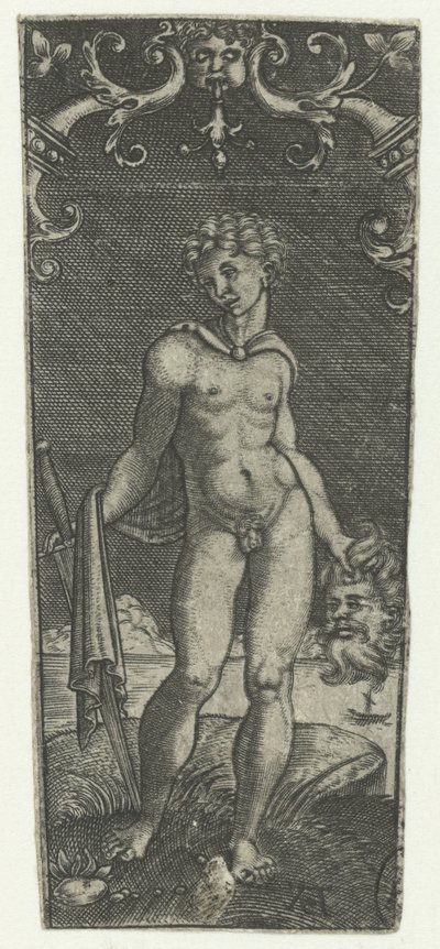David med Goliats huvud av Monogrammist AC