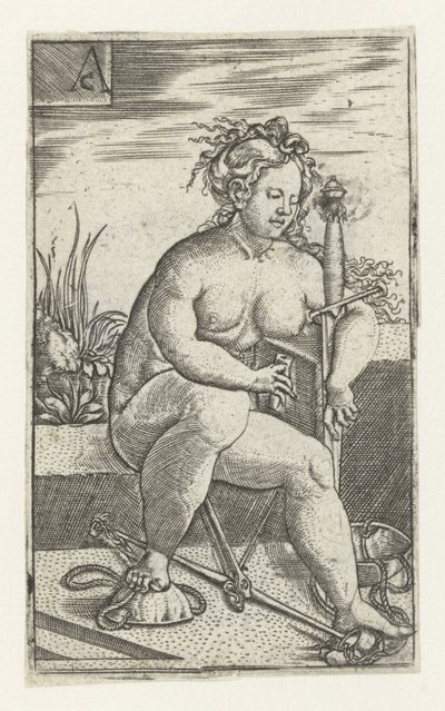 Rättvisa (Justitia) av Monogrammist AC