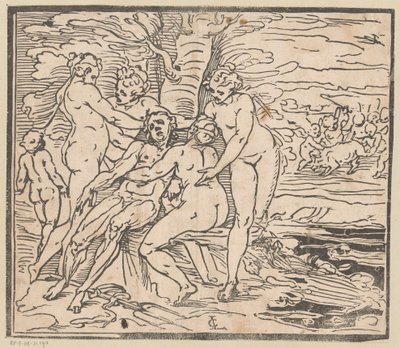 Venus sörjer Adonis död av Monogrammist GGN (attributed to)