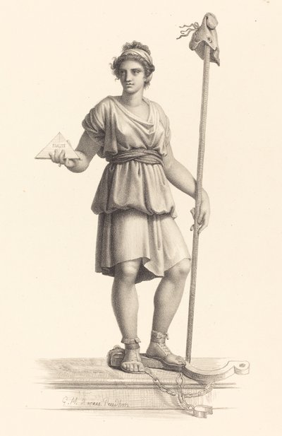 den franska republiken av Monogrammist G.H. after Pierre Paul Prud