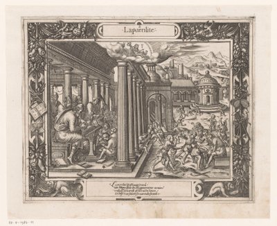 Barndom under inflytande av Merkurius La puerilite (titel på objekt) Seven Ages of Man (serietitel) Les Figvres Et Povrtraictz Des Sept Aages De L