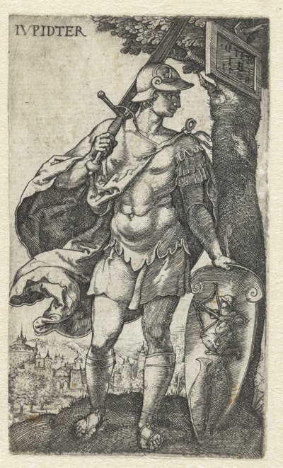 Jupiter IVpidter (titel på objekt) Gods Sitting on the Seven Planets (serietitel) av Monogrammist IB