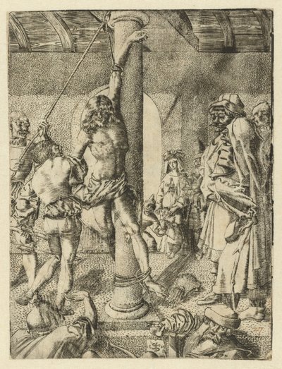 Sankt Sebastians martyrskap av Monogrammist LH (Nederlanden)