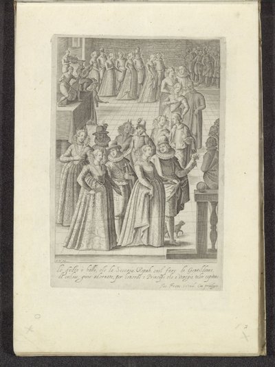 Venetiaans bal Scènes uit het Venetiaanse leven (serietitel) Habiti d