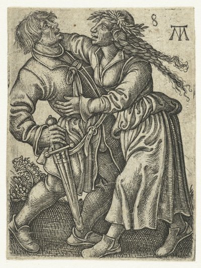 dansande gårdspar Dancing Peasants (serietitel) av Monogrammist MT