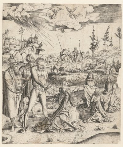 Sankta Katarinas martyrskap av Monogrammist MZ