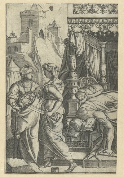 Judith med huvudet av Holofernes av Monogrammist RR