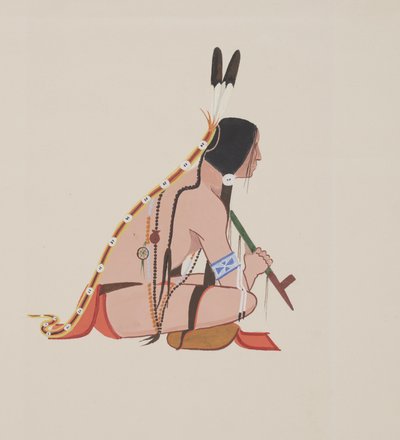 Cheyenne, ca 1934 (akvarell) av Monroe Tsatoke