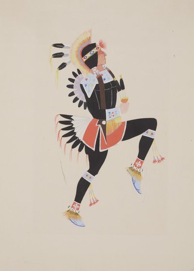 Panel #1, ca 1934 (akvarell) av Monroe Tsatoke