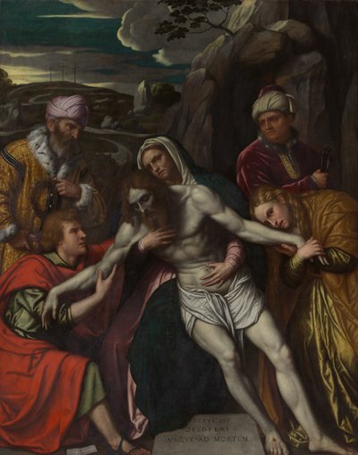 Gravläggningen, 1554. av Moretto da Brescia