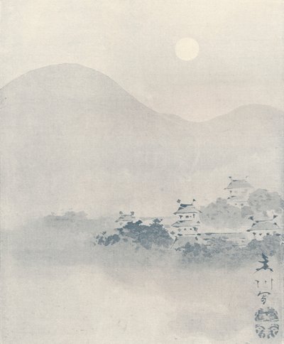 Evening Mist in the Valley, c1801 av Mori Sosen