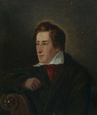 Porträtt av poeten Heinrich Heine 1797-1856 av Moritz Daniel Oppenheim