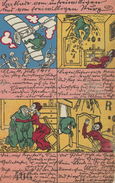 Ballad om det ofrivilliga och frivilliga fallet, 1911. av Moritz Jung