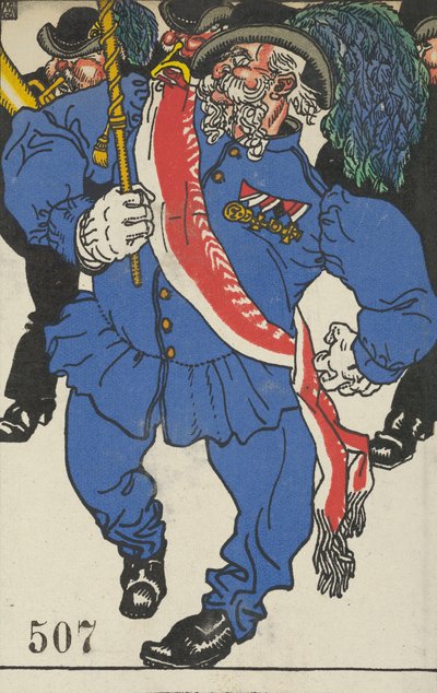 Invigning av färgerna Fahnenweihe, 1911. av Moritz Jung