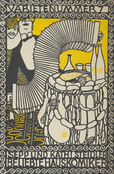 Variety Act 7: Sepp och Kathi Steidler, Popular House Comedians Variety Act 7: Sepp and..., 1907. av Moritz Jung