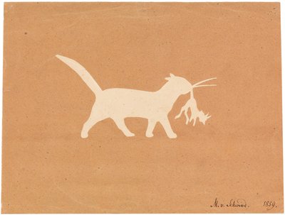 Katt liten djävul, 1859. av Moritz Ludwig von Schwind