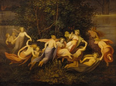 Älvdans i almlunden av Moritz Ludwig von Schwind