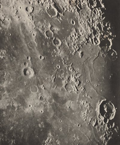 Lunar Fotografie Capuanus - Bouillaud - Gassendi, 1896 von Moritz & Puiseux Pierre Henri (1855-1928) Loewy