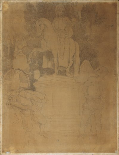 Kyrkogårdsscen från Wolfgang Amadeus Mozarts opera "Don Giovanni" av Moritz Ludwig von Schwind