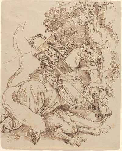 Sankt Georg och draken av Moritz Ludwig von Schwind