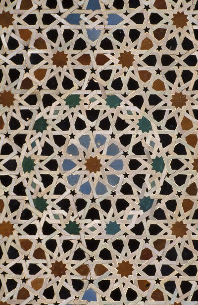 Bou Inania Madrasa, zelij kakel (keramik) av Moroccan School
