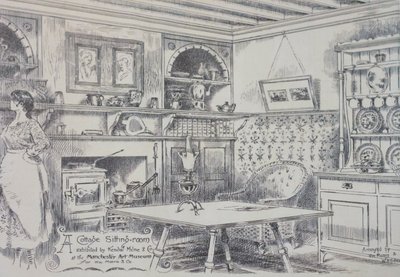 Design för ett litet hus för en hantverkare av Morris & Company