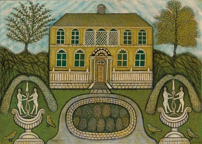 Hem med vattenfontäner av Morris Hirshfield