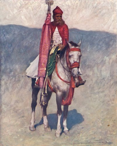 A Jaipur Horseman, 1903 av Mortimer L Menpes