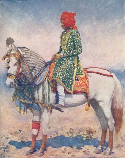 "A Performing Horse from the Alwar State", 1903 av Mortimer L Menpes