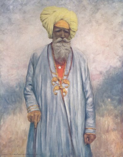 "A Retainer of the Maharaja of Cutch", 1903 av Mortimer L Menpes