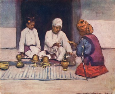 "A Shan Chief and his Wife", 1903 av Mortimer L Menpes