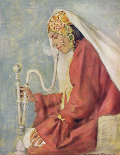 "En sjungande flicka", 1903 av Mortimer L Menpes