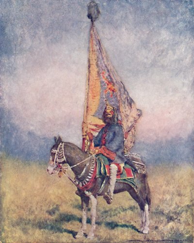 En fanbärare av Cutch, 1903 av Mortimer L Menpes