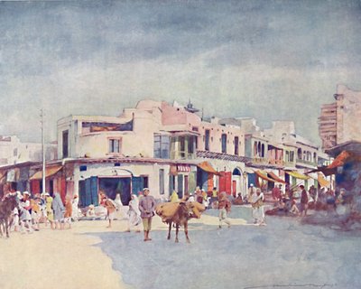"A Street Scene", 1903 av Mortimer L Menpes
