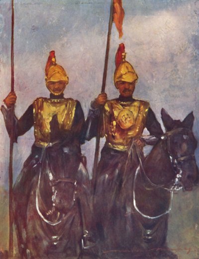"Livvakt av Hans Höghet Dogra Sowar Kashmir", 1903 av Mortimer L Menpes
