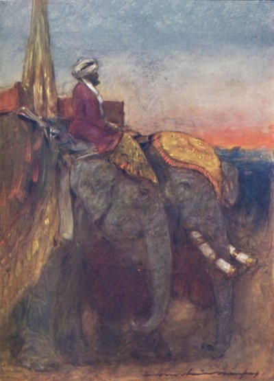 "Jaipur Elephants", 1903 av Mortimer L Menpes