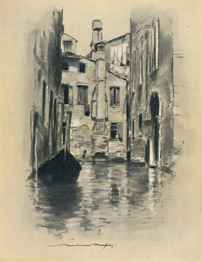"Gata i Venedig", 1903 av Mortimer L Menpes