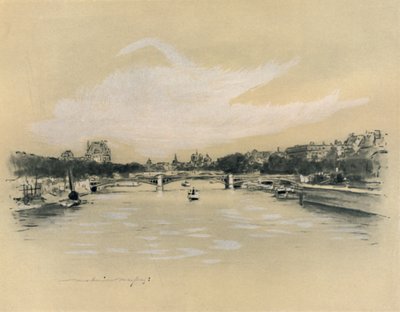"Seinen i Paris", 1903 av Mortimer L Menpes