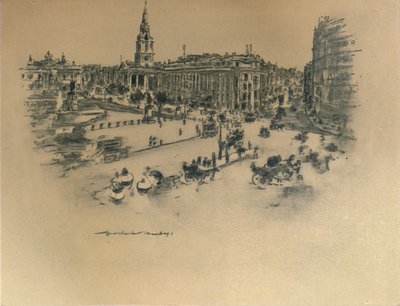 "Trafalgar Square", 1903 av Mortimer L Menpes