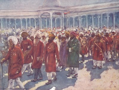"Veteraner från myteriet på den stora dagen", 1903 av Mortimer L Menpes