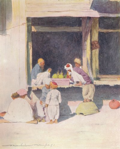 En basar i Peshawur, 1905 av Mortimer Ludington Menpes